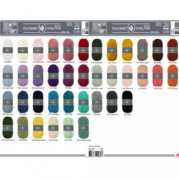 Durable cosy extra fine kleurenoverzicht 0