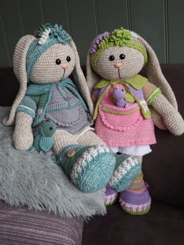 Funny xxl kledingset funny birdy pink en grey