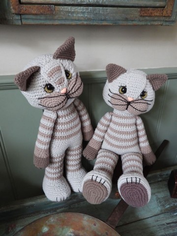 Funny xxl pussycat grijs