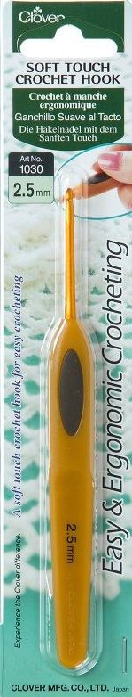 Haaknaald clover soft touch 25 mm