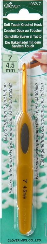 Haaknaald clover soft touch 45 mm