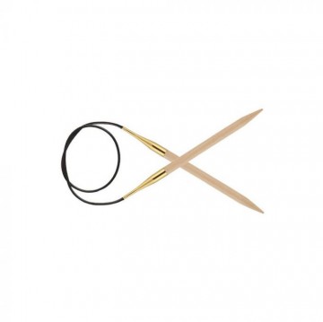 Knitpro rondbreinaald basix birch 1