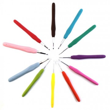 Oppry haaknaald softgrip assorti 9