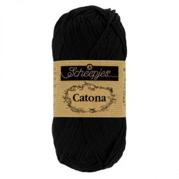 Scheepjes catona 50 gr   110 jet black