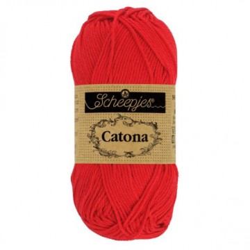 Scheepjes catona 50 gr   115 hot red