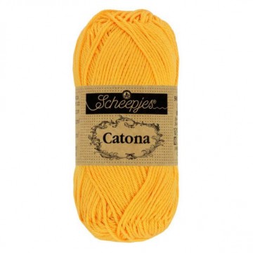 Scheepjes catona 50 gr   208 yellow gold