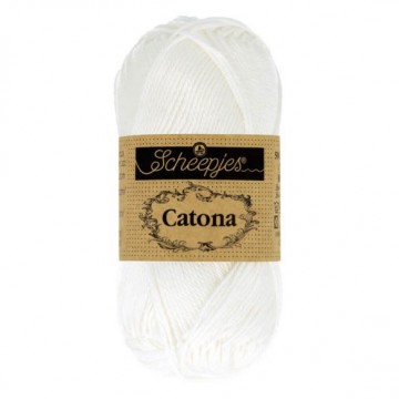 Scheepjes catona 50 gr  106 snow white