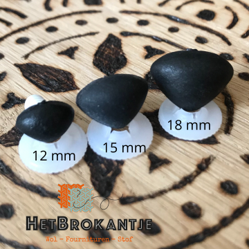 Veiligheidsneusjes zwart soft 1