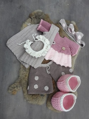 Xxl funny bunny kledingset dots pastel 1