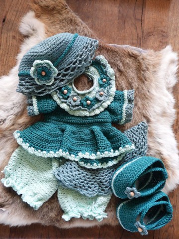 Xxl funny bunny kledingsetje fleury blauw 1