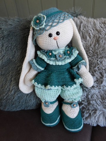 Xxl funny bunny kledingsetje fleury blauw 2